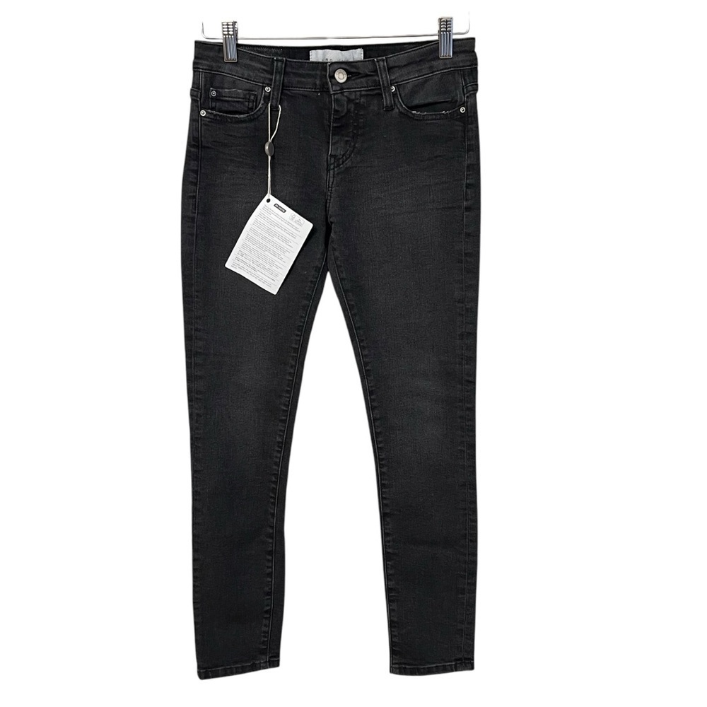 IRO Tessa Low Skinny Jeans Black Grey Wash Size 27 NWT Minimalist Contemporary